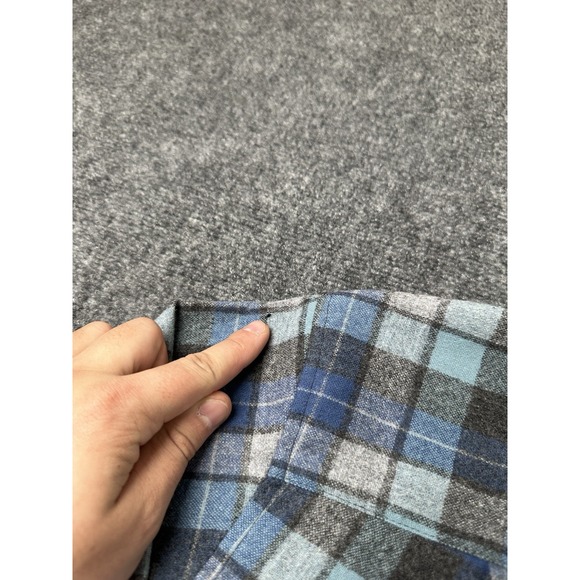 Mens Pendleton Board Shirt Blue Plaid Limited Edition Wool, Size XL - Picture 9 of 9